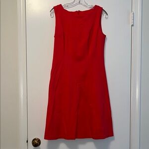 Elegant Orange Talbots Sleeveless Dress